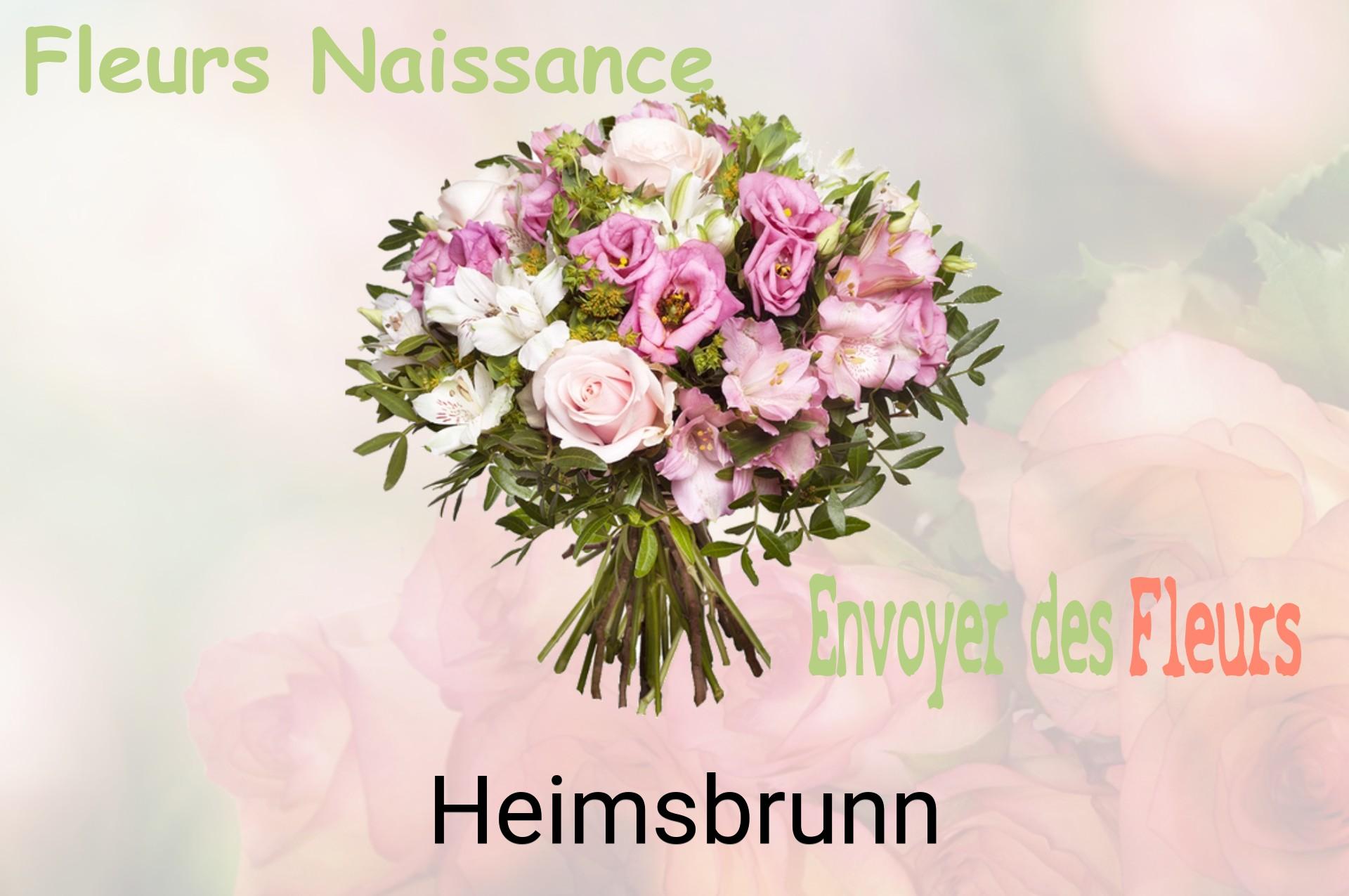 Bouquet de fleurs de naissance livré à Heimsbrunn