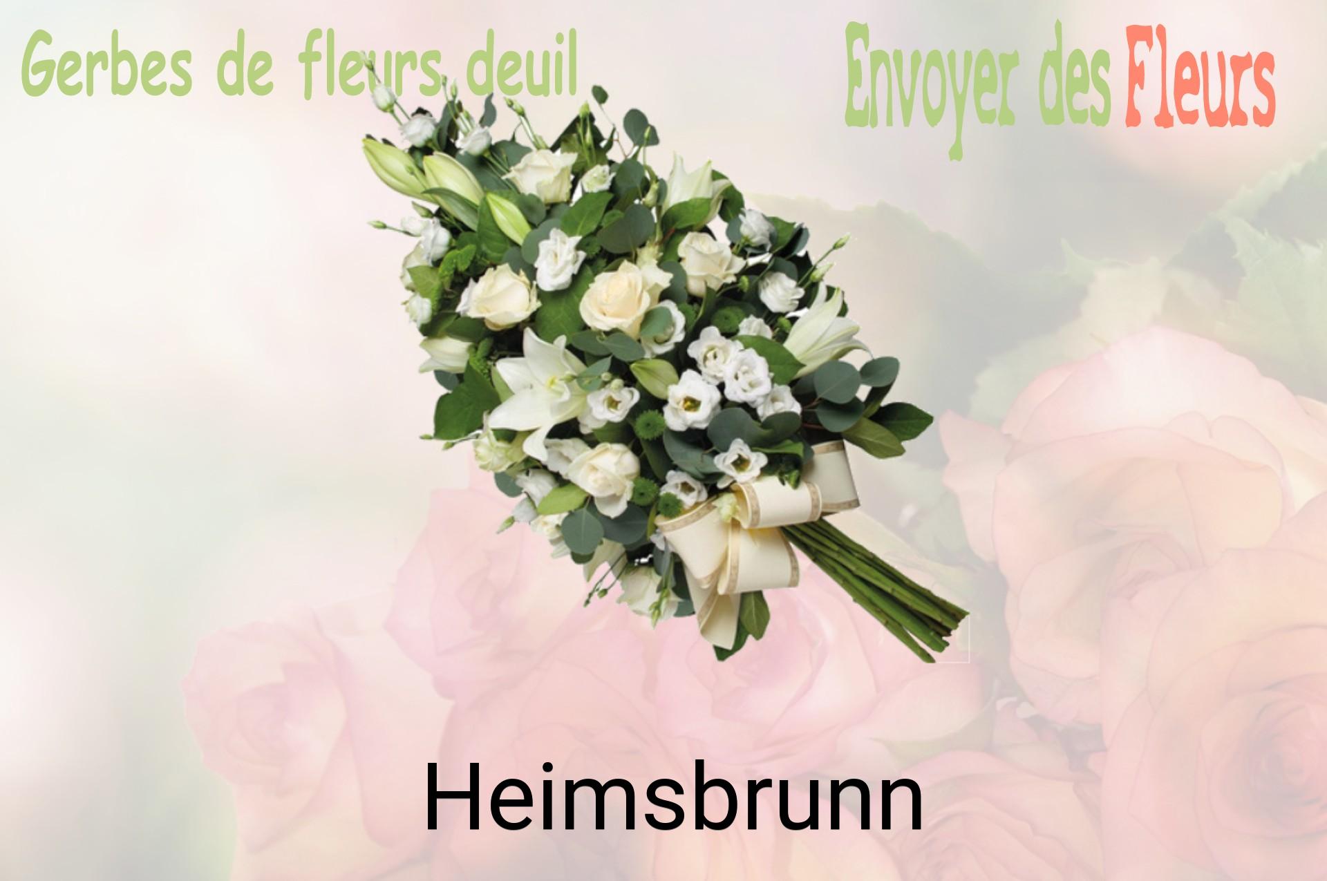 Gerbe de fleurs de deuil livrée à Heimsbrunn
